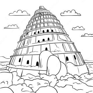 Tour De Babel Pages À Colorier