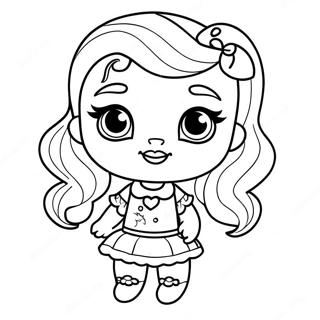 Page A Colorier De Personnages Mignons De Monster High 46604-38804