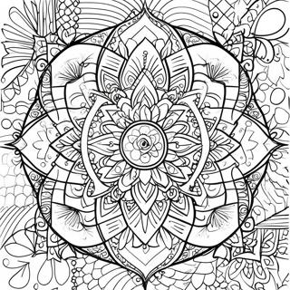 Page A Colorier De Mandala Dart Islamique Facile 46613-38809