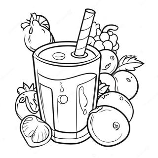 Page A Colorier De Jus De Fruits Colores 46624-38822