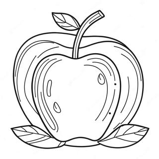 Modèle De Pomme Pages À Colorier