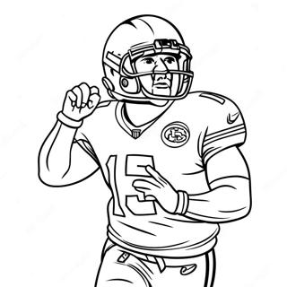 Page A Colorier Dun Joueur Des Kansas City Chiefs En Action 46664-38843