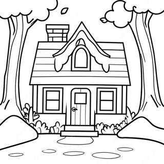 Petite Maison Dans Les Grands Bois Pages À Colorier