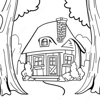 Page A Colorier De La Petite Maison Dans Les Grands Bois 46673-38854