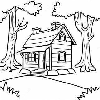 Page A Colorier De La Petite Maison Dans Les Grands Bois 46673-38856