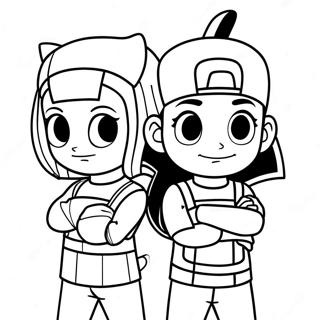 Page A Colorier Equipe Rocket Jessie Et James 46694-38873