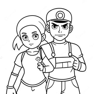 Page A Colorier Equipe Rocket Jessie Et James 46694-38875