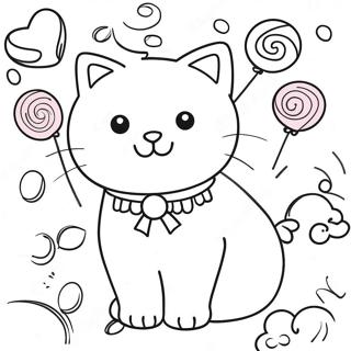 Page A Colorier Chat Bonbon 46713-38888