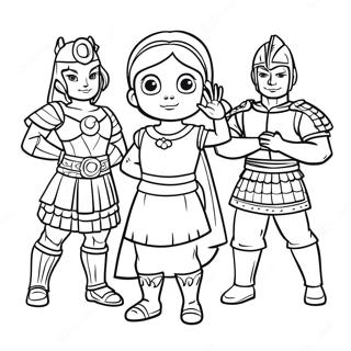 Page A Colorier Maya Et Les Trois Heros 46724-38906