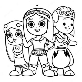 Page A Colorier Maya Et Les Trois Heros 46724-38908