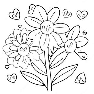 Page A Colorier Fleurs Mignonnes Pour La Fete Des Meres 4672-3760