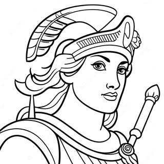 Page A Colorier Deesse Athena 46743-38920