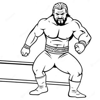 Lutteur Wwe En Action Page A Colorier 46764-38930