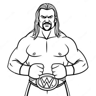 Lutteur Wwe En Action Page A Colorier 46764-38932