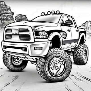 Page A Colorier De Camion Dodge Ram 1500 Diesel Sureleve 46853-38986