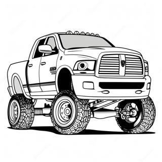 Page A Colorier De Camion Dodge Ram 1500 Sureleve Personnalise 46854-39002