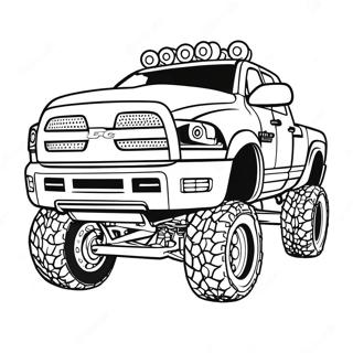 Page A Colorier De Camion Dodge Ram 1500 Sureleve Personnalise 46854-39003