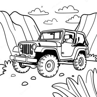 Page A Colorier Daventure En Jeep 46863-38997