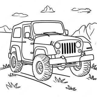 Page A Colorier Daventure En Jeep 46863-38999