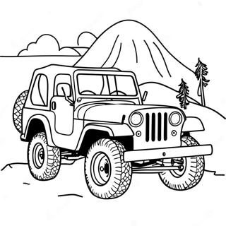 Page A Colorier Daventure En Jeep 46863-39000