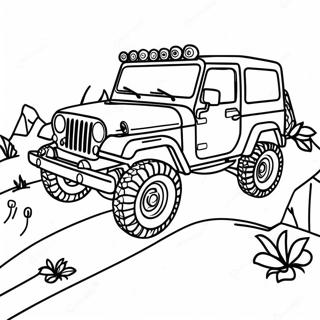 Page A Colorier Daventure En Jeep Tout Terrain 46864-39008