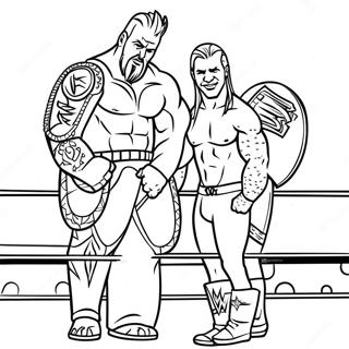 Page A Colorier Match De Championnat Wwe 4692-3773