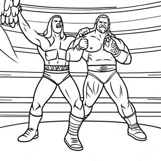 Page A Colorier Match De Championnat Wwe 4692-3774