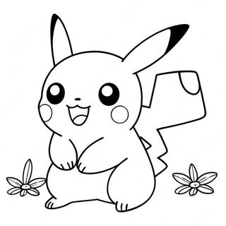 Page A Colorier Pikachu Mignon 46934-39057