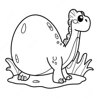 Oeuf De Dino Pages À Colorier