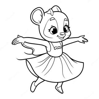 Angelina Ballerina Pages À Colorier