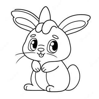 Page A Colorier De Jolis Cream Le Lapin 47004-39123