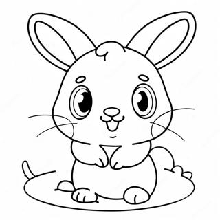 Page A Colorier De Jolis Cream Le Lapin 47004-39124