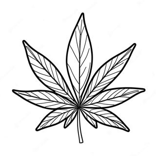 Page A Colorier Feuille De Cannabis Ambiance Detente 4702-3782