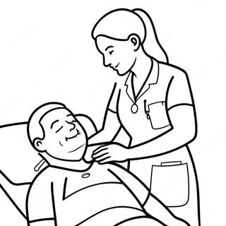 Page A Colorier De Linfirmiere Cna Aidant Un Patient 47084-39188