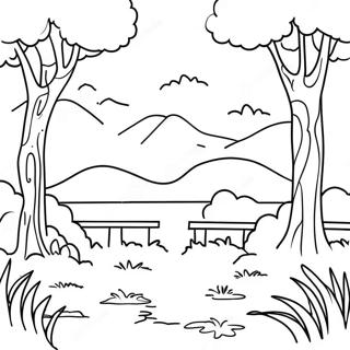 Page A Colorier Paysage Naturel Serein 4712-3789