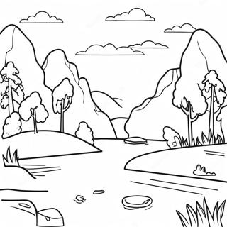 Page A Colorier Paysage Naturel Serein 4712-3790