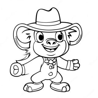 Mascotte Illini Joyeuse A Colorier 47184-39265