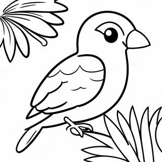 Oiseau Tropical A Colorier 47193-39262