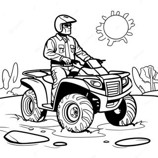 Page A Colorier De Vehicule Tout Terrain Cool 4722-3800