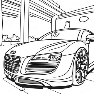 Audi R8 Pages À Colorier