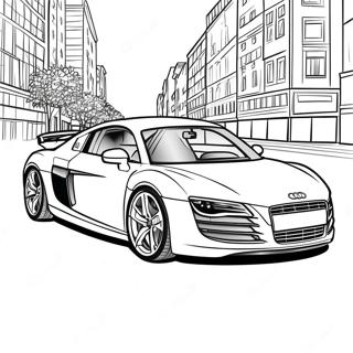 Page A Colorier Voiture De Sport Audi R8 47263-39324