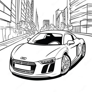 Page A Colorier Audi R8 Elegante En Mouvement 47264-39325