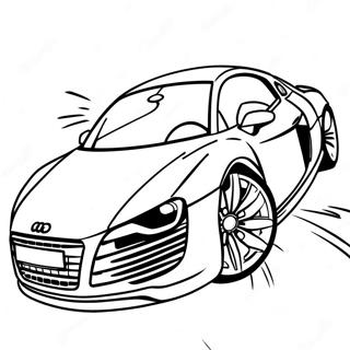 Page A Colorier Audi R8 Elegante En Mouvement 47264-39326