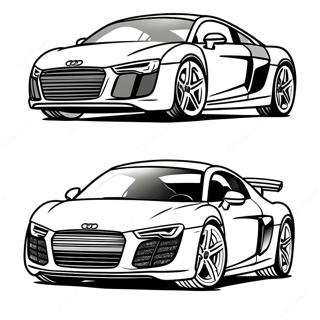 Page A Colorier Audi R8 Elegante En Mouvement 47264-39327