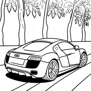 Page A Colorier Audi R8 Elegante En Mouvement 47264-39328