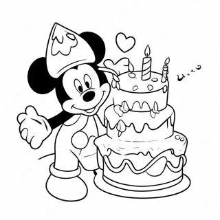 Anniversaire Disney Pages À Colorier