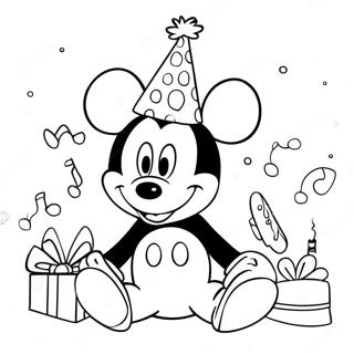 Page A Colorier Celebration Danniversaire De Mickey Mouse 47274-39332