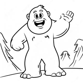 Page A Colorier Du Yeti Abominable 47313-39362