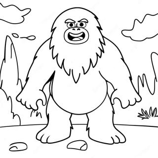 Page A Colorier Du Yeti Abominable 47313-39363