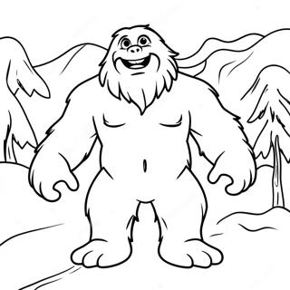 Page A Colorier Du Yeti Abominable 47313-39364